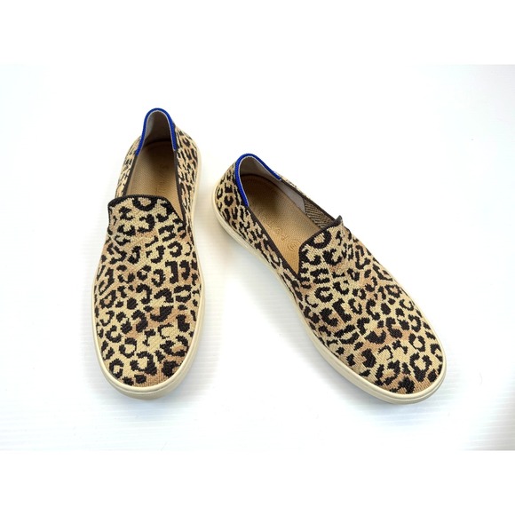 Rothy’s Shoes - Rothy's The Sneaker Slip-on Camo Cat Leopard Women 9.5 Washable Comfort Loafers